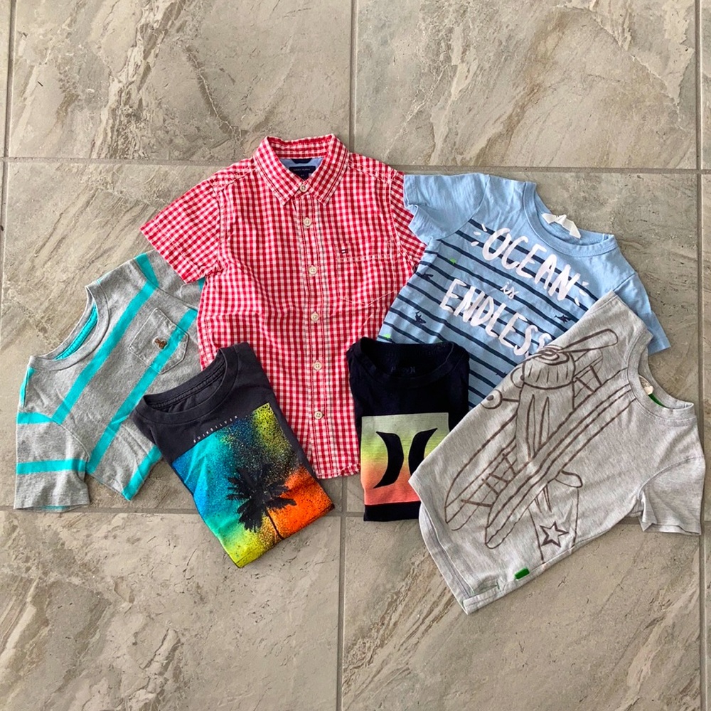 6 Short Sleeve Shirts for Toddler